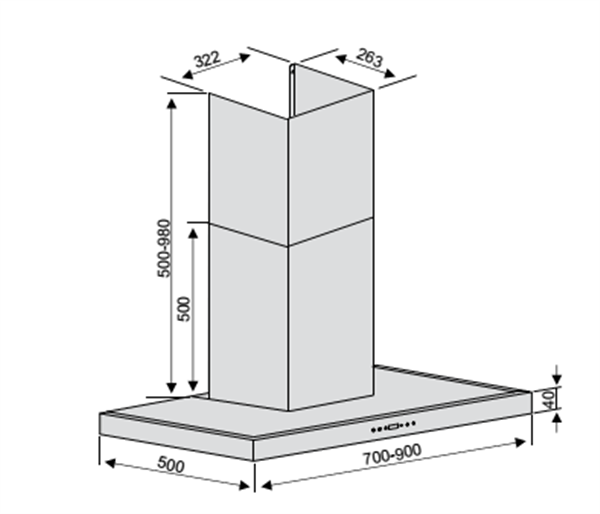 Máy hút mùi Lorca TA-6007P-70CM