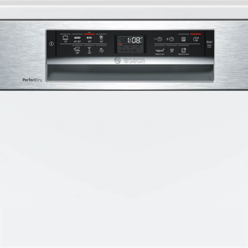 Bảng điều khiển cảm ứng kết hợp màn hình hiển thị sắc nét của máy rửa bát Bosch SMI67MS01E